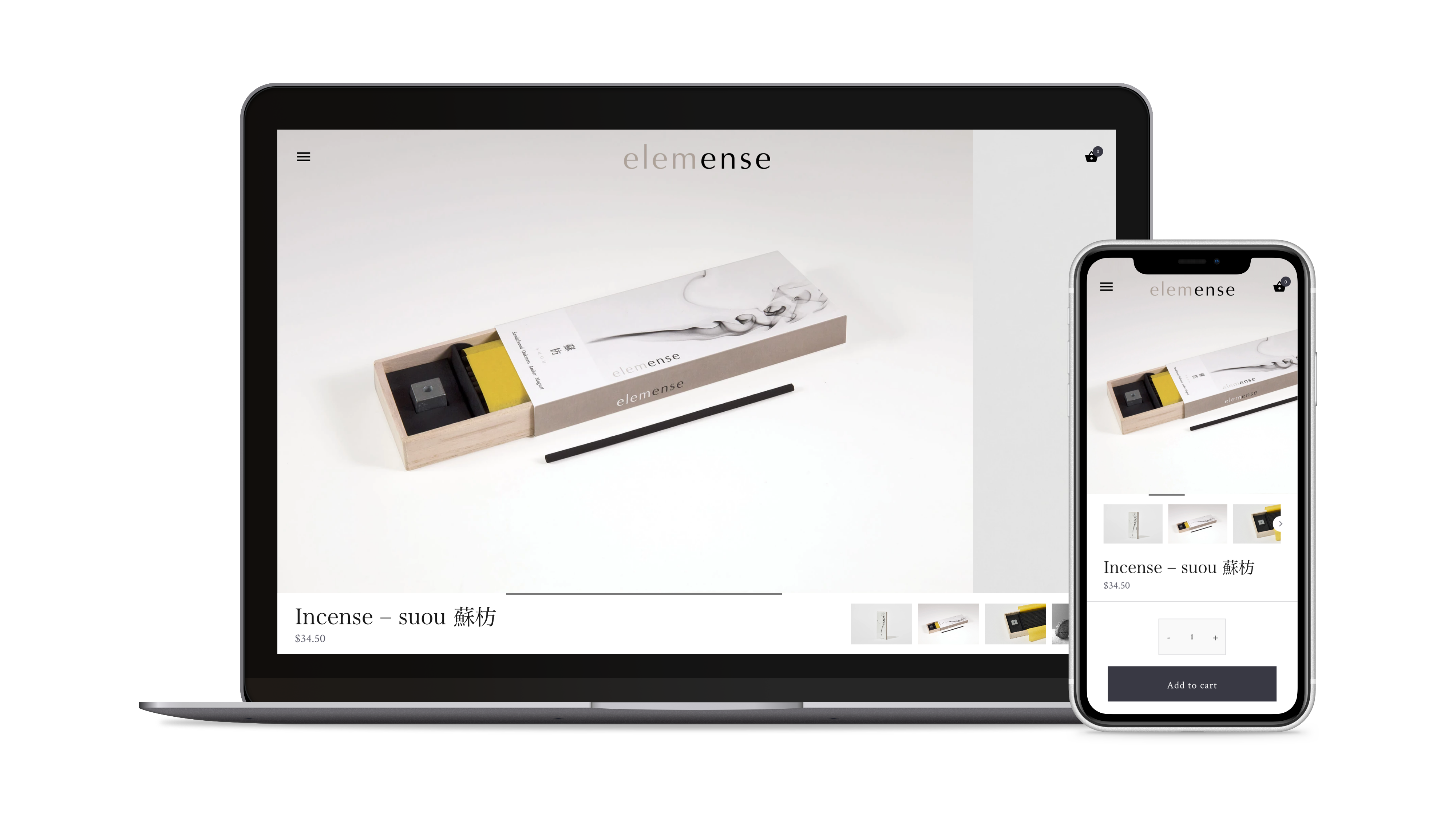 elemense product pages